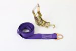 Purple Diamond Weave Chevron Wheel Lift With Finger Hook Ratchet 2 Pack