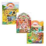 Melissa Puffy Sticker Bundle - Safari Farm And Dinosaur