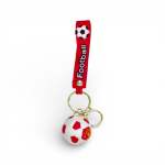 Mufc Ball Keychain Red & White