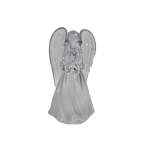 Angel Acrylic Warm White LED 6X5.5X11CM Praying - Clear Wings