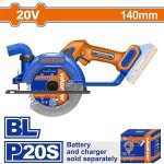 20V Brushless Cordless Circular Saw 140MM Solo Unit WLWP5630