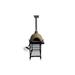 Magnifique - Wood-fire Mosaic Pizza Oven 1-2 Pizzas Optional Mobile Stand - Plain Freestyle Design