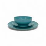 12 Piece Dinner Set Turquoise