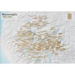Wainwright Summits Collect And Scratch Map Sheet Map Rolled