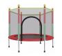 Toddler Kids Trampoline With Protection Net - Round Red