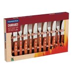 Tramontina Wooden Handle Braai CUTLERY Set 12-PIECE
