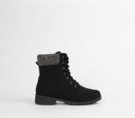 Flat Ankle Boot - 8 Black