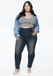 Curvy Ultra High Jeggings - Dark Denim Blue