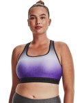 Women's Armour Mid Crossback International Women's Day Sports Bra - Grape XL