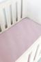 Dusty Pink Muslin Cot Fitted Sheet - Large Sa Cot: 132CM X 66CM X 10CM