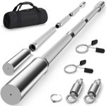 Dasking 4FT 4.9FT Barbell 2-INCH Olympic Detachable Bar Portable Strength Training Bar For Weightlifting Squat Bench Press Home