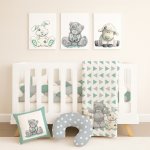 Cot Duvet Bedding Tatty Teddy Duck Egg And Friends