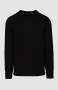 Mens Ethan Embroidery Long Sleeve T-Shirt In Black - Black / 3XL