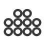 Black Rubber Oil Drain Plug Gaskets For Gm 12616850 3536966 10PIECES