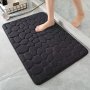 1PC Super Absorbent Memory Foam Bath Rug - Coral Velvet Non-slip Mat For Bathroom Bedroom Living Room Toilet - Quick-drying Machine Washable Soft And