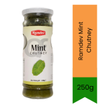Ramdev Mint Chutney Pudina Chutney 250G - Refreshing Herb Chutney For Kebabs Snacks & Sandwiches Cool Minty Flavor South Africa