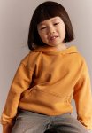 Washed-look Printed Hoodie - Light Brown