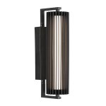Vertix Slatted Glass LED Pillar Wall Light