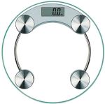 Electronic Personal Body Weight Scale - Round Glass