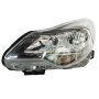Opel Corsa Essentia Headlight Black W/socket Left 11-15 - Spares Direct