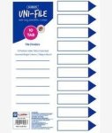 Marlin Bight Board File Dividers Indexes 10 Position