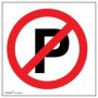 No Parking Sign Abs Tower 150X150MM