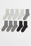 10-PACK Socks - Black grey