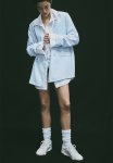 Double-breasted Blazer - Light Blue