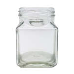 260ML Clear Square Glass Jar