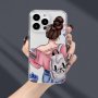 Transparent Tpu Shockproof Ultra-thin Phone Case With A Pattern Suitable For Iphone 11 12 13 14 15 Pro Max XS Xr X 7 8 Plus Se Featuring Classic Creative And