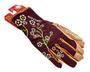 Ladies Slim Fit Garden Gloves Maroon Small