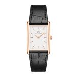 Bound Black Crocodile Rose Gold Watch 35X24MM