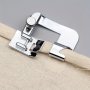 1PC Rolled Hem Foot Hemmer Presser Foot Sewing Machine Attachment For Brother Singer Domestic Machines Durable Metal Construction Easy Snap-on Installation