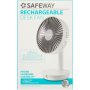 Safeway Rechargable Desk Fan With USB Charger