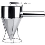 Mylifeunit Stainless Steel Pancake Batter Dispenser Funnel Dispenser With Stand For Takoyaki And Baking