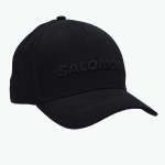 Salomon Unisex Adjustable Embroided Cap In Black - Black Onesize