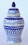 Blue & White Stripe Design Ginger Jar – 43X23CM