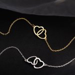 Gorgeous Double Heart-shaped Necklace - A Perfect Symbol Of Love For Her