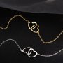 Gorgeous Double Heart-Shaped Necklace - A Perfect Symbol Of Love For Her