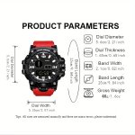 Stylish LED Sports Watch For Men & Women - Luminous With Alarm Stopwatch Calendar 24-HOUR Display - Perfect For Running & Casual