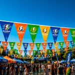 Pennants Pvc Digital Double Sided Triangle - Std 20CM X 30CM Regular