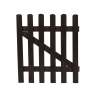 Picket Fence Gate 600 Cca Treated Pine Black