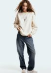 Oversized Printed Sweatshirt - Neutral