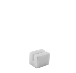 Genware White Marble Sign Holder 3X2.5X2.5CM