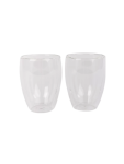 350ML Double Wall Glass Tumbler Set - None Assorted