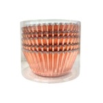 Rosegold Pvc Cupcake Casings Pack Of 80