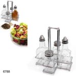 Condiment Stand - Oil vinegar salt pepper