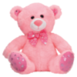 Printed Feet Plush Bear 30CM