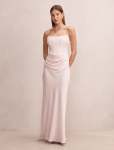 Isra Drape Strapless Maxi Dress - 16 Barely Pink