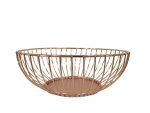 Continental Homeware Round Rose Gold Fruit Basket